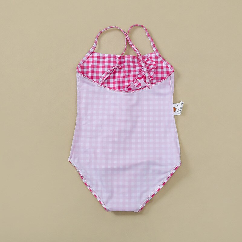 one piece Swimsuit for Girls 3~10Y Kids swimwear Summer Girls Swimwear Children Beachwear Bathing Suits-SW154