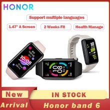 Original Honor Band 6 Multi-Language 1.47&quot; Full Screen SmartWristband Swimming Waterproof Touchscreen Heart Rate Monitoring