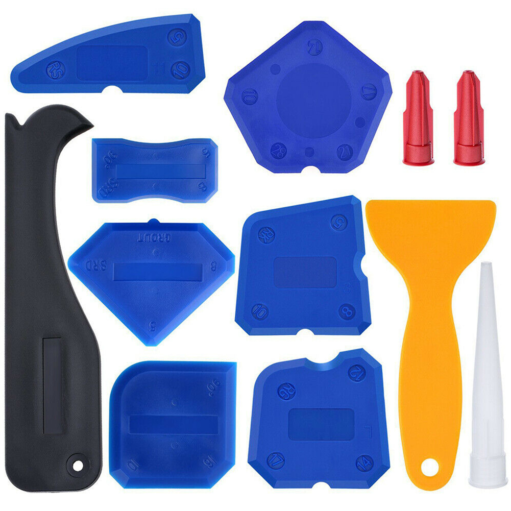 12pcs/set Joint Corner Easy Operate Silicone Sealant Tool Home Caulk Remover Scraper Practical Finishing Handheld Profile Line