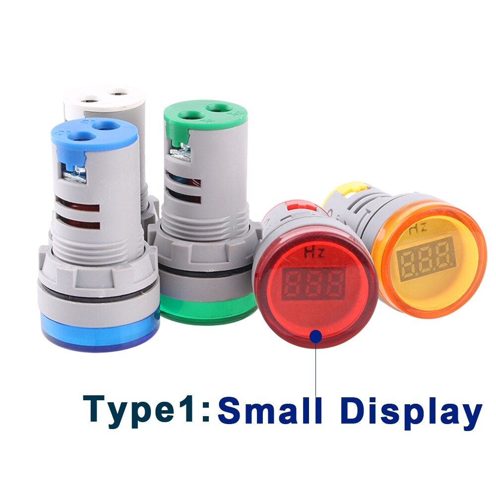 5 farbe 3 stil Digital Display Strom Hertz meter 0-99Hz Frequenz meter anzeige licht AC meter Rot gelb Grün Weiß