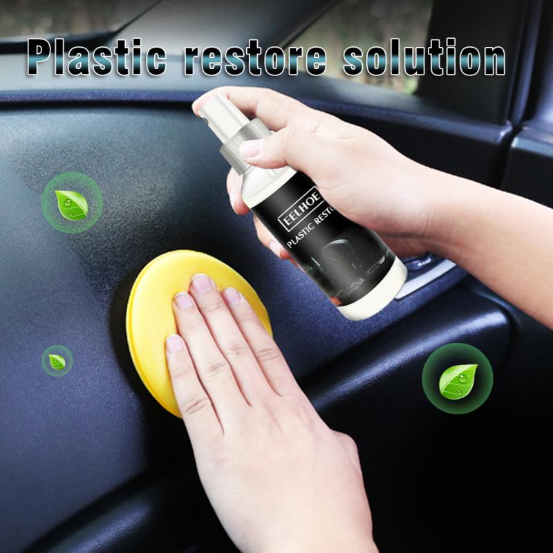 Panel de instrumentos de cera para el Interior del coche, limpiador de luz, recubrimiento de plástico renovado, 30ml