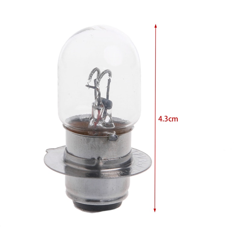 T19 P15D-25-1 DC 12V 35W White Halogen Headlight Double Filament Bulb For Motorcycle Balaclava