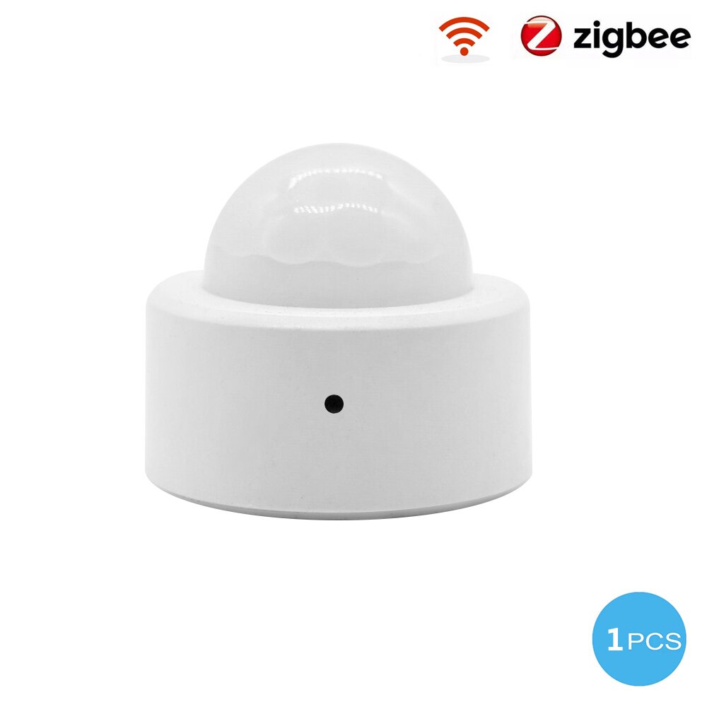 Tuya Smart Zigbee Pir Human Body Motion Sensor Draadloze Infrarood Detector Security Inbreker Huis Alarm Compatibel Smart Leven App: 1PCS