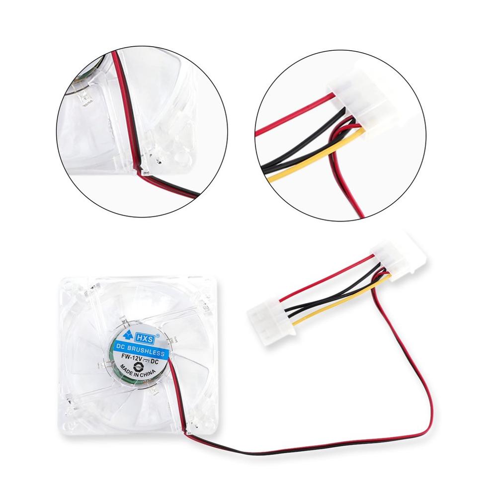 Cooling Fan For PC LED Silent PC Computer Case Cooler Cooling Fan Mod Blue and Colorful light Best Selling