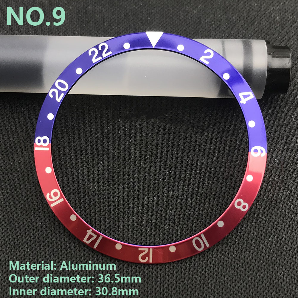 36.5Mm Vintage Horloge Bezel Aluminium Bezel Herenhorloge Accessoires Horloge Reparatie Accessoires 36.5*30.75Mm