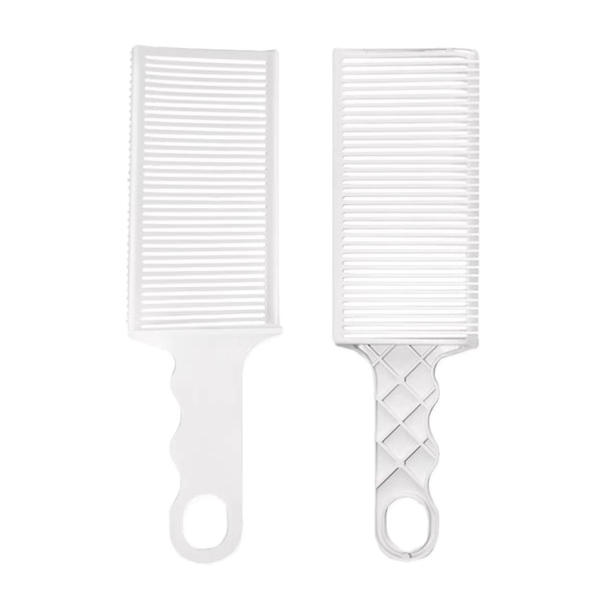 Peine para decoloración, cortadora de peluquero , mezcla plana, peine para cortar cabello para hombres, cepillo para decolorar resistente al calor, herramienta de estilismo de salón: Blanco