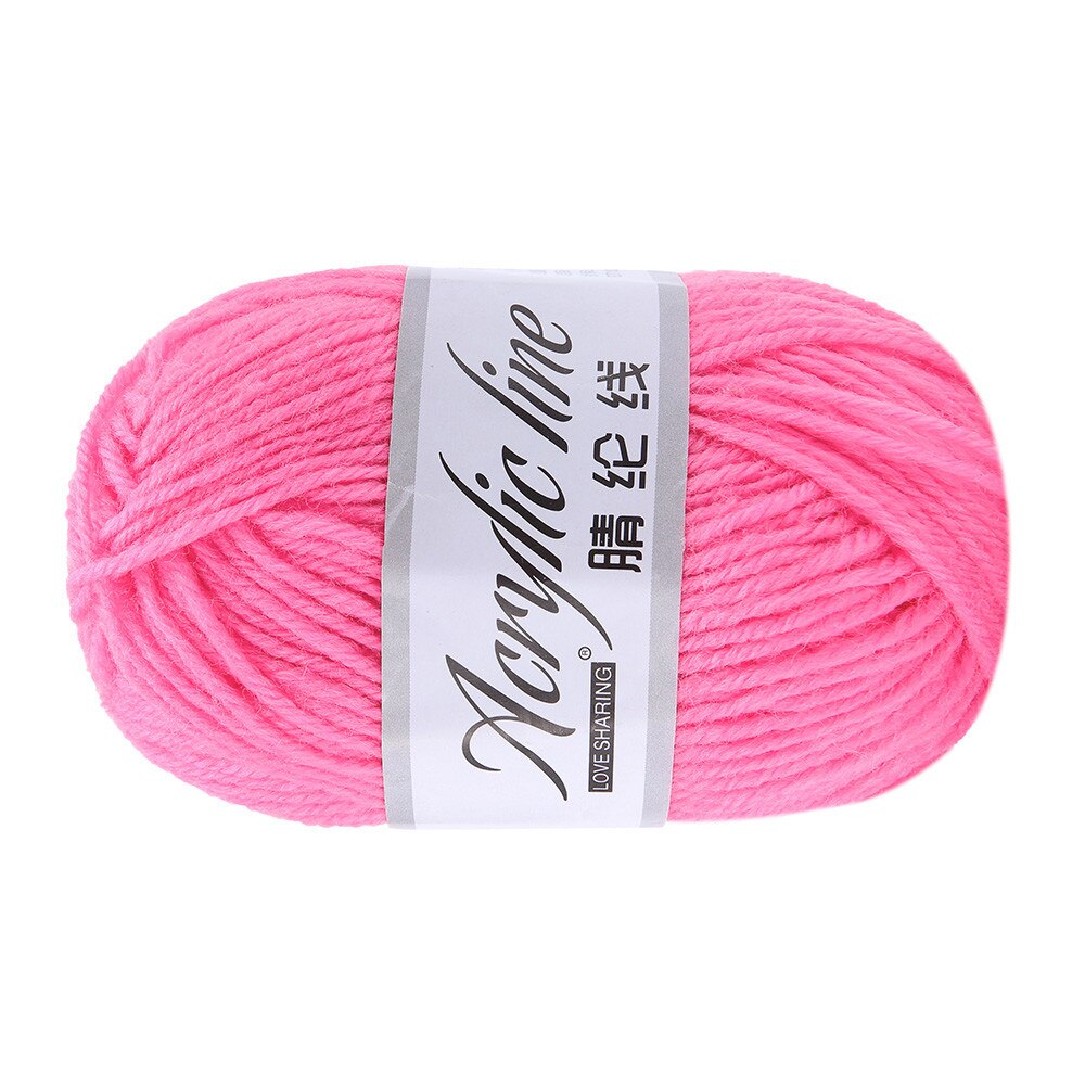 DIY Hand Kniting Cotton Yarn 1PC 50g Chunky Wool Roving Scarf Knit Wool Yarn Thickness Warm Hat Household 0110#30: J