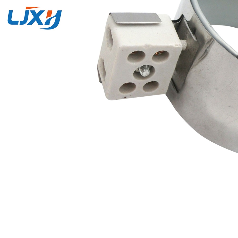 Ljxh bandvärmare  ac220v inre dia .100mm höjd 80mm/90mm/100mm rostfritt stål keramiskt värmeelement för elektronisk utrustning