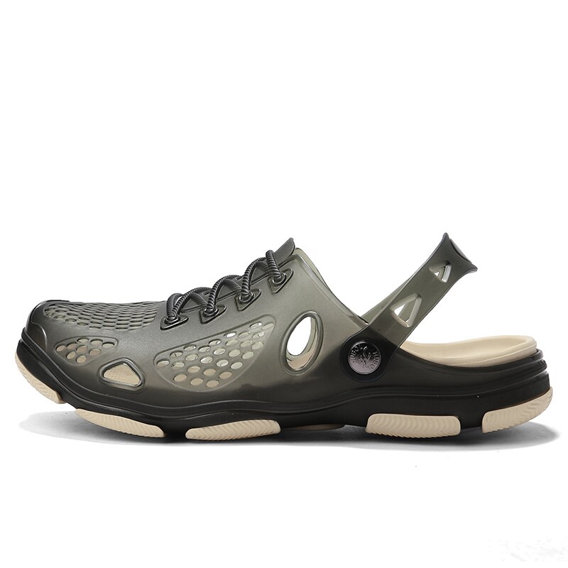 Jelly Shoes Slip-on Sandals Men Breath Mens Sandals Summer Outdoor Beach Sandals Casual Slippers Croks Sandalias Croc Clogs Men