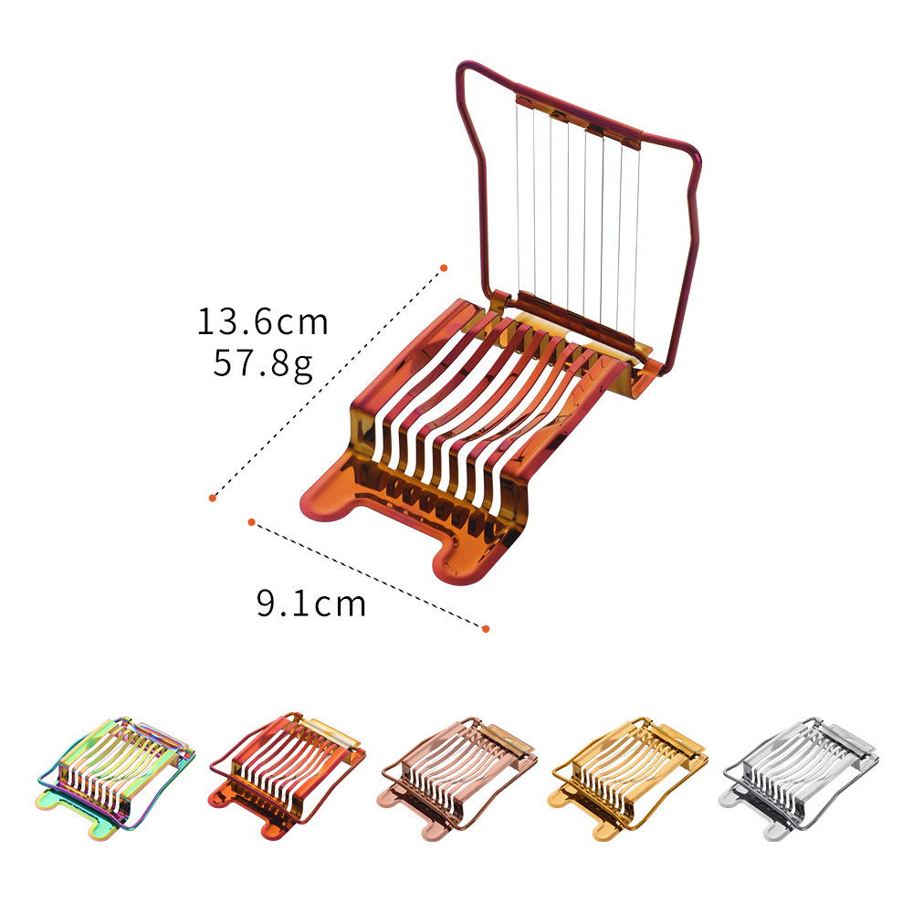 High stainless steel slicer Kitchen baking gadget melon fruit egg flower petal slicer kitchen accessories