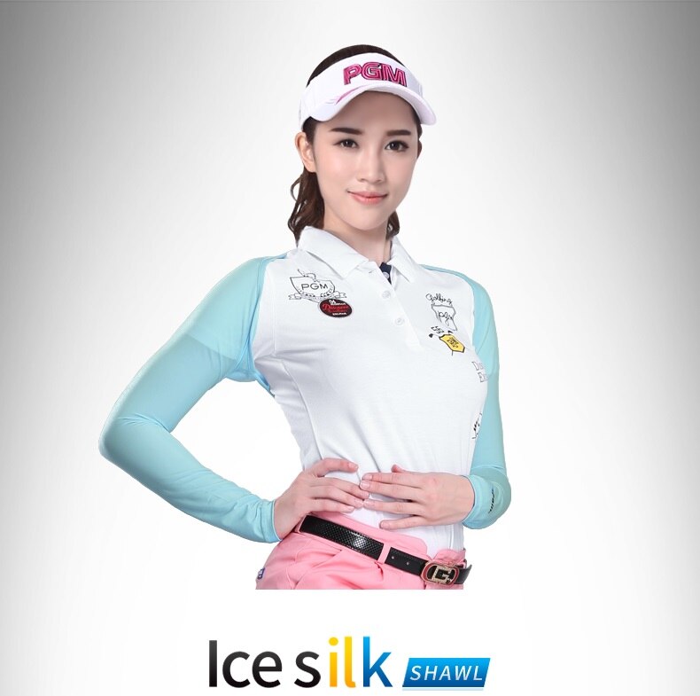 Femmes Golf glace soie manchette dame bras Protection solaire UV Protection châle multifonction Cape manches été refroidissement vélo manchette cyclisme