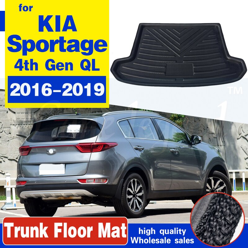 Auto Achter Boot Cargo Liner Tray Kofferbak Bagage Vloer Matten Tapijten Pad Mat Voor Kia Sportage 4th Gen Ql