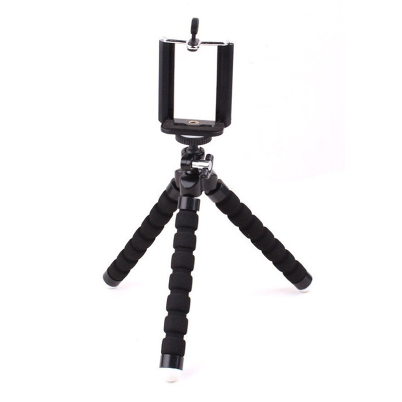 Universal Moblie Phone Clip Bracket Holder Mount Tripod Monopod Stand for Smartphone Camera Tripod Stand Adapter: Default Title