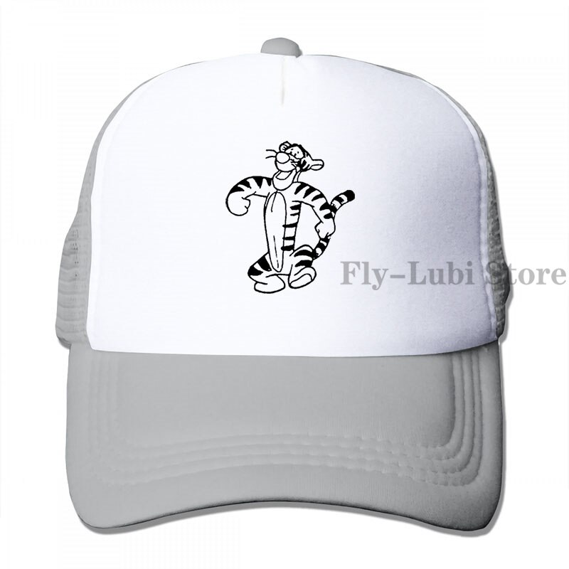 Tigger Style 3 Baseball cap men women Trucker Hats adjustable cap: 3-Gray