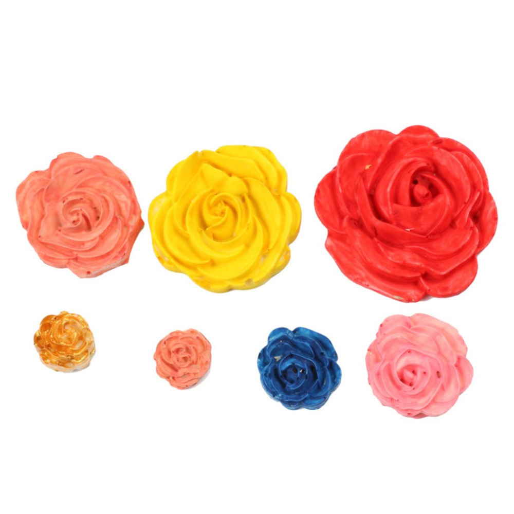 Rose bloemen Zachte Siliconen Fondant Cake Silicone Mold DIY Home Keuken Maken Snoep Koekjes Mallen Chocolade Cakevorm Gereedschappen