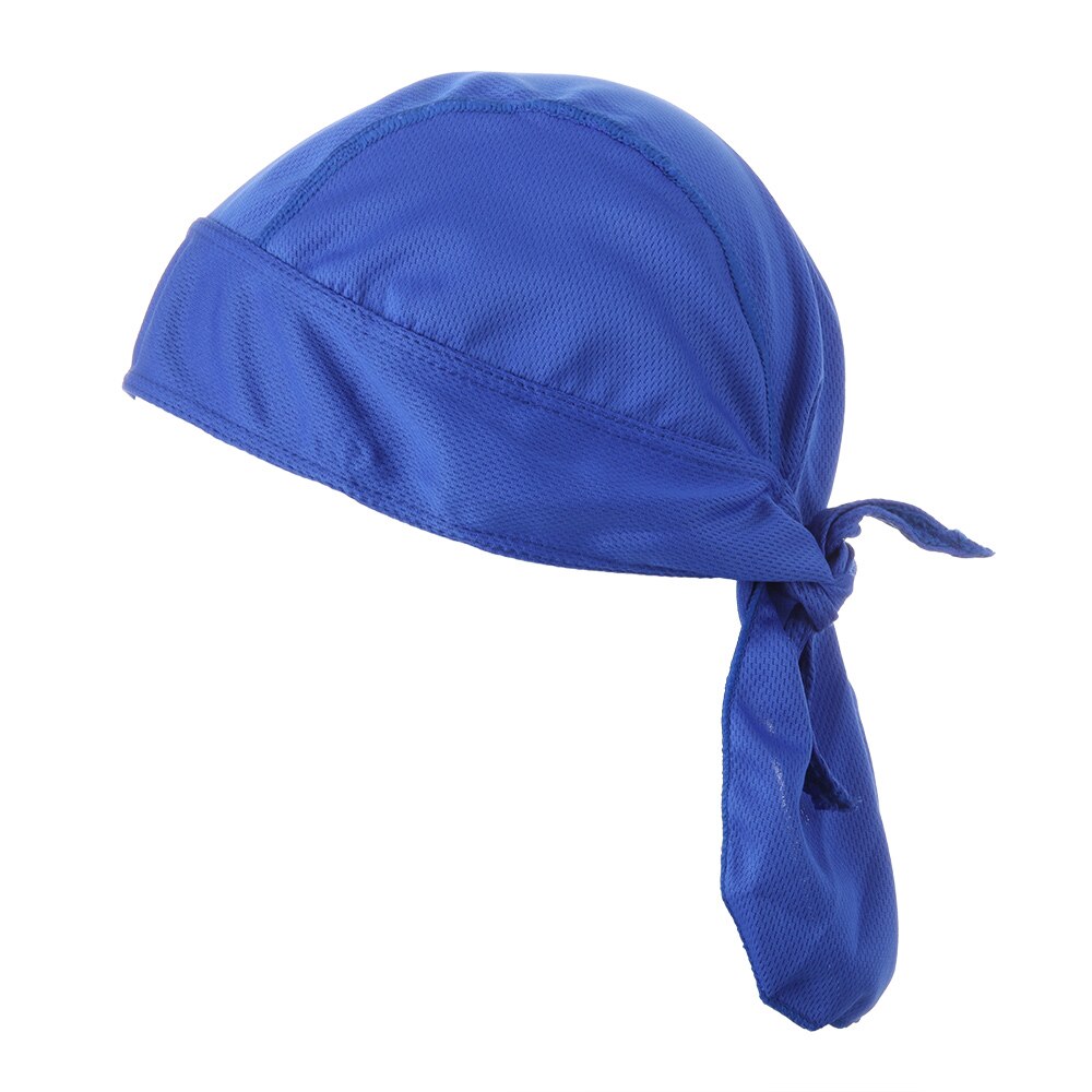 Atmungsaktive Radfahren Kappen Kühlung schnell trocken Bandana Pirat Deckel Fahrrad Kopftuch Polyester Reiten Hütte Stirnband Sport Liefert: königlich Blau