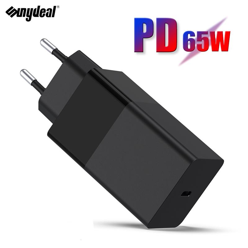 GaN 65W ładowarka USB C PD szybkie ładowanie 4.0 3.0 QC4.0 QC PD3.0 PD USB-C typ C szybka ładowarka USB dla iPhone 12 Pro Max Macbook