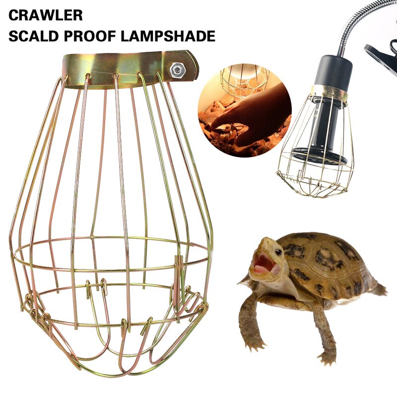 Järn vintage tråd lampa bur lampskärm för reptil husdjur brooder värme lampa glödlampa industriell lamp vakt bur lampa skärm