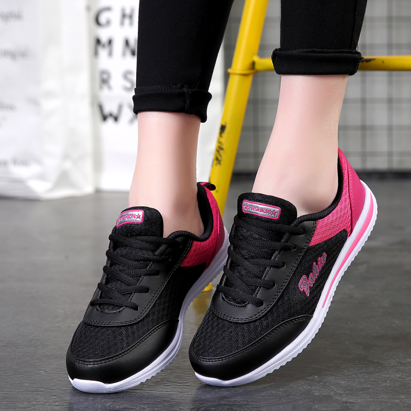 Tenis Feminino Women Tennis Shoes Lace-Up Massage Sport Female Sneakers Light Breathable Flats Outdoor Antiskid