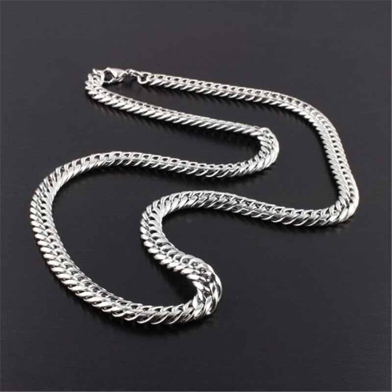 316L Stainless Steel Men Chain Necklace 10mm Wide Choker Chain Mens Jewellery Hip Hop Goth Accessories