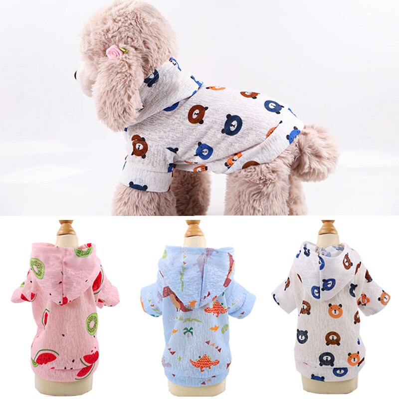 Solcreme hundetøj sommer tynd hundetøj til hunde yorkshire shih tzu skjorter hvalp kat hættevest tshirt chaleco perro