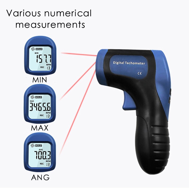 Handheld Digital Photo Tachometer Non-Contact Rota... – Grandado