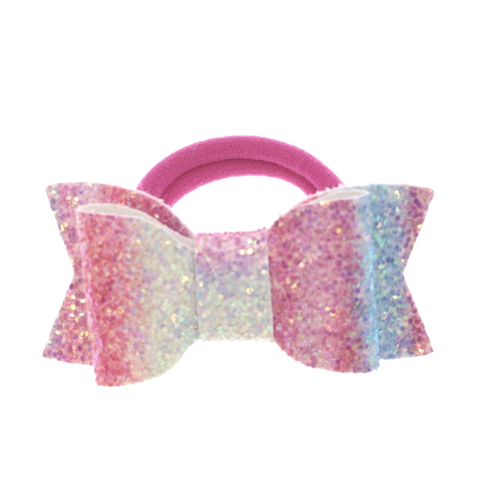 Baby nylon pannband med paljett rosett flicka diy blomma elastiskt pannband barn huvudbonader barn håraccessoarer: 1