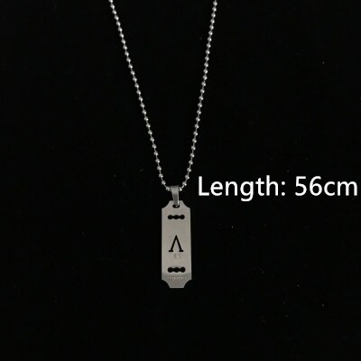 HUANZHI Minimalist Punk Titanium Steel Hip Hop Letter Rectangle Round Pendant Metal Necklace for Women Men Couple: 10