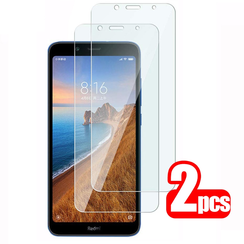 2pcs protective Glass redmi 7a screen protector For xiaomi redmi 7a tempered Glass xiomi xaomi redmi7a redmi7 7 a a7 safety Film