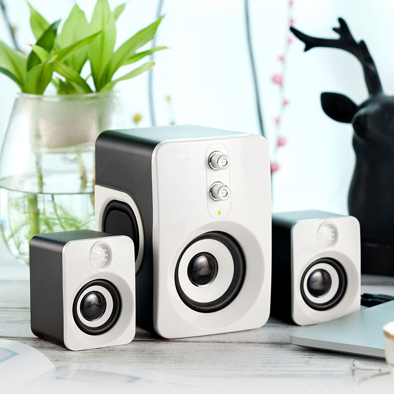 Multifunctionele Computer Speaker Computer Notebook Mobiele Telefoon Audio Home USB Multimedia Bluetooth Speaker 2.1 Actieve Subwoofer