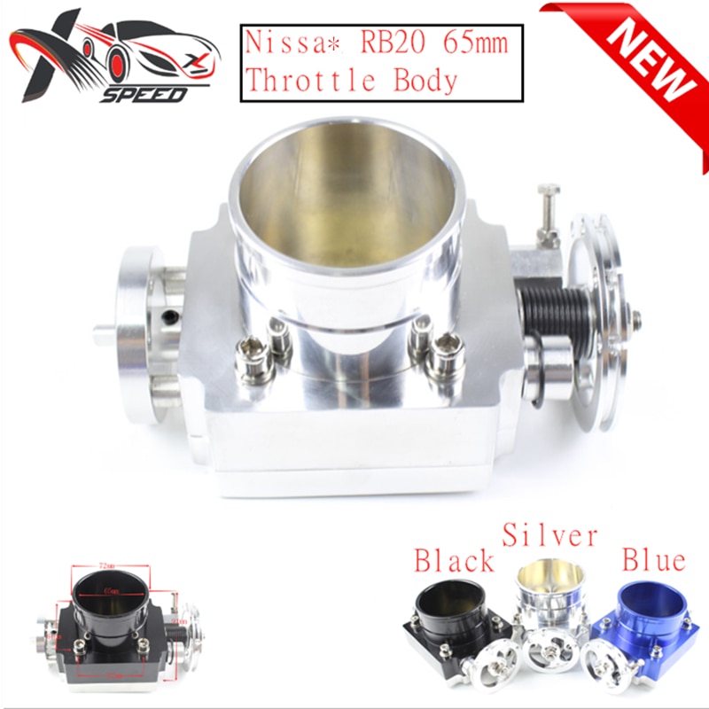 65mm Throttle Body Universal VQ35 High Flow Performance Intake Manifold Aluminum