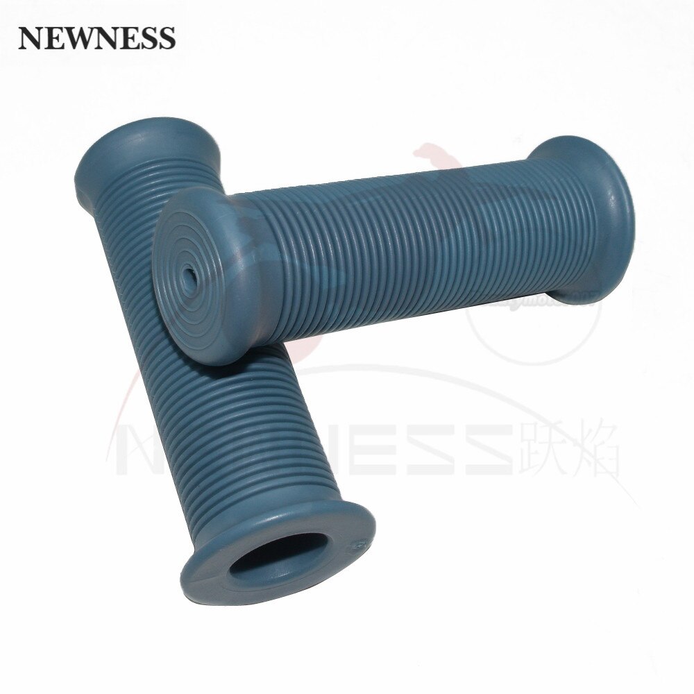 1 paio 25mm 28mm manopole Vintage manopole moto universali in gomma manopole manopole Bar End per Cafe Racer Bobber Custom: Blue