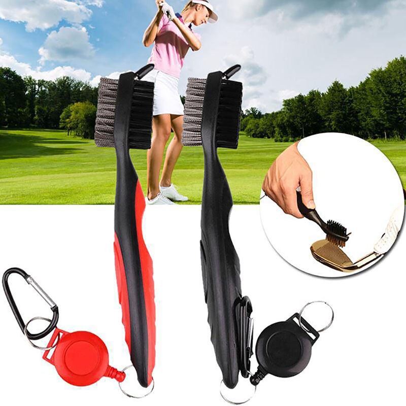 Golf Club Groove Cleaner Kit Putter Brush Groove Cleaning Brush 2-Sided Putter Wedge Ball Groove Cleaning Tool Accessories