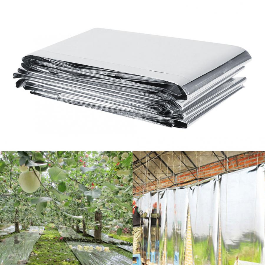 Silver Reflective Film 1Pc 210 x 120cm Silver Plant Reflective Film Garden Greenhouse Grow Light Accessories