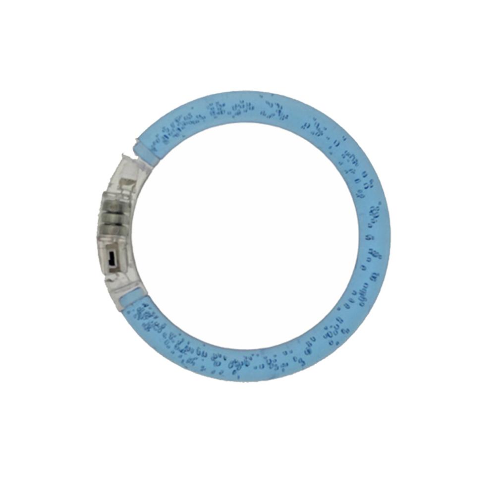 Oplichtende armband van acryl, flitsende led, lichtgevende elektronische armband, lichtgevende armband, speelgoed voor kerstmis: Blauw