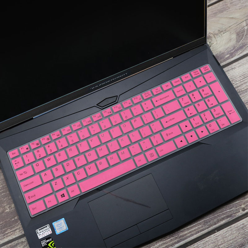 Cubierta de silicona para teclado de portátil, cubierta para ThundeRobot 911 Air / Thunderobot 911x Wild Hunter G3 XD, Gaming: Negro