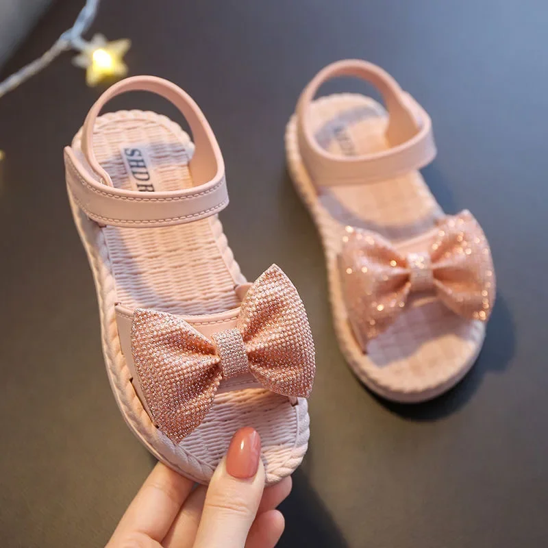 Chaussures d'été pour filles, sandales de plage à l'offre elles souples, polyvalentes, solides, style coréen