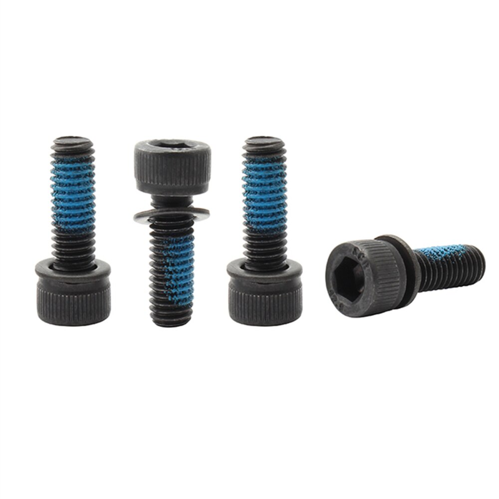 Bnineteenteam 2 stuks legering fiets schijfrem zadel schroeven m6 x 25 mm schroeven voor mountainbike