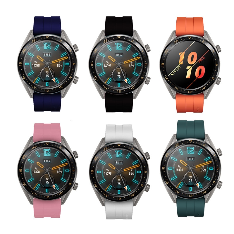 Siliconen Polsband voor Huawei Horloge GT/GT2 46MM Band Strap voor Huawei Honor Magic Smart horloge Armband band
