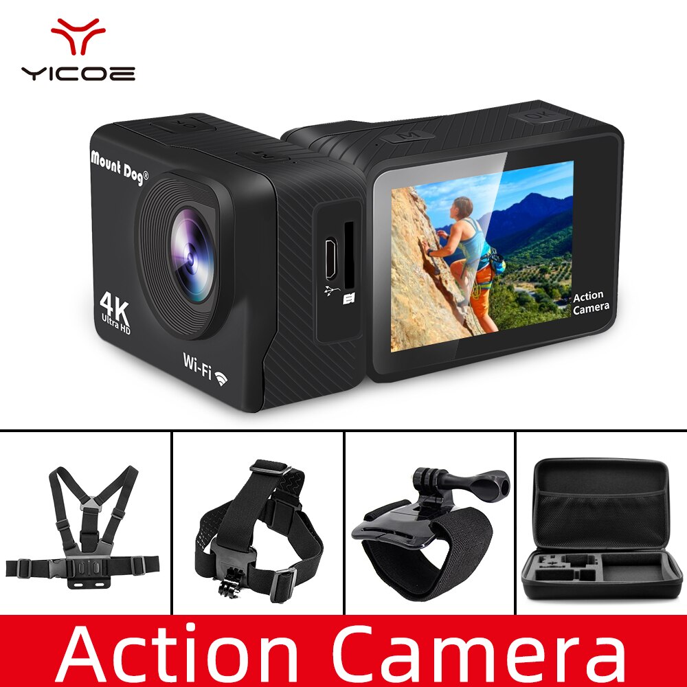 2.0 " hd go action sports video camera pro 4k onderwater waterdichte camera wifi afstandsbediening camcorder dvr recorder  dv 30 fps