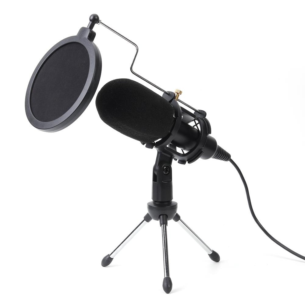 Professionele Condensator Microfoon Voor Computer Met Stand Voor Telefoon Pc Skype Studio Microfoon Usb Microfoon Karaoke Mic