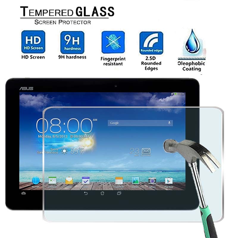 Voor asus memo pad fhd 10 me302c - premium tablet 9h gehard glazen schermbeschermer filmbeschermer beschermhoes