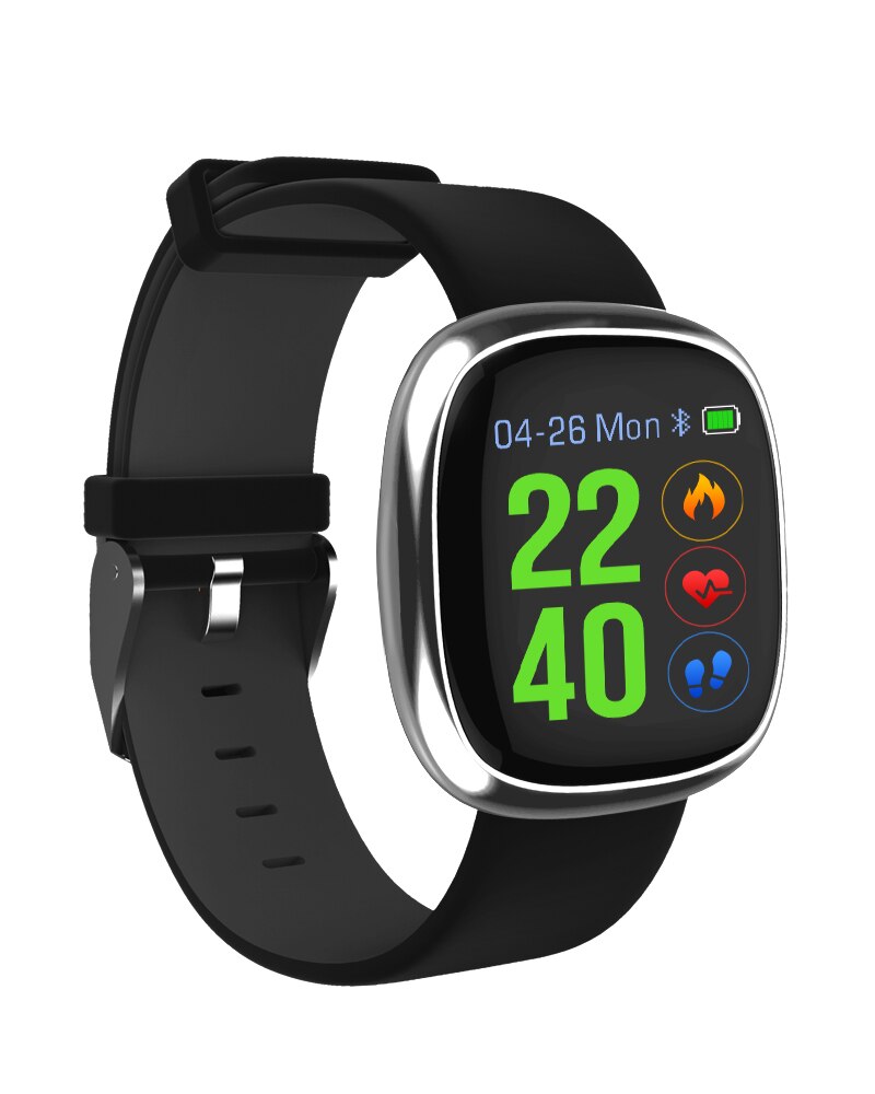 Smart Band Watch P2 Blood Pressure Heart Rate Monitor Smart Bracelet Pedometer Sleep Fitness Tracker for sport: Sliver black