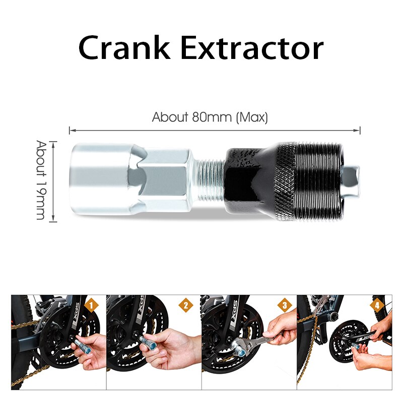 Bicycle Tools Kit Crank Puller Chain Splitter Cutter Breaker Flywheel Remover Bike Wheel Hub Spoke Wrench MTB Repair Accessories