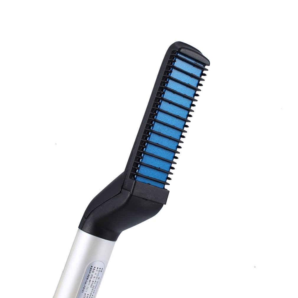 Alisador de barba rápido, peine multifuncional para el cabello, rizador de cabello, gorra de muestra para hombres