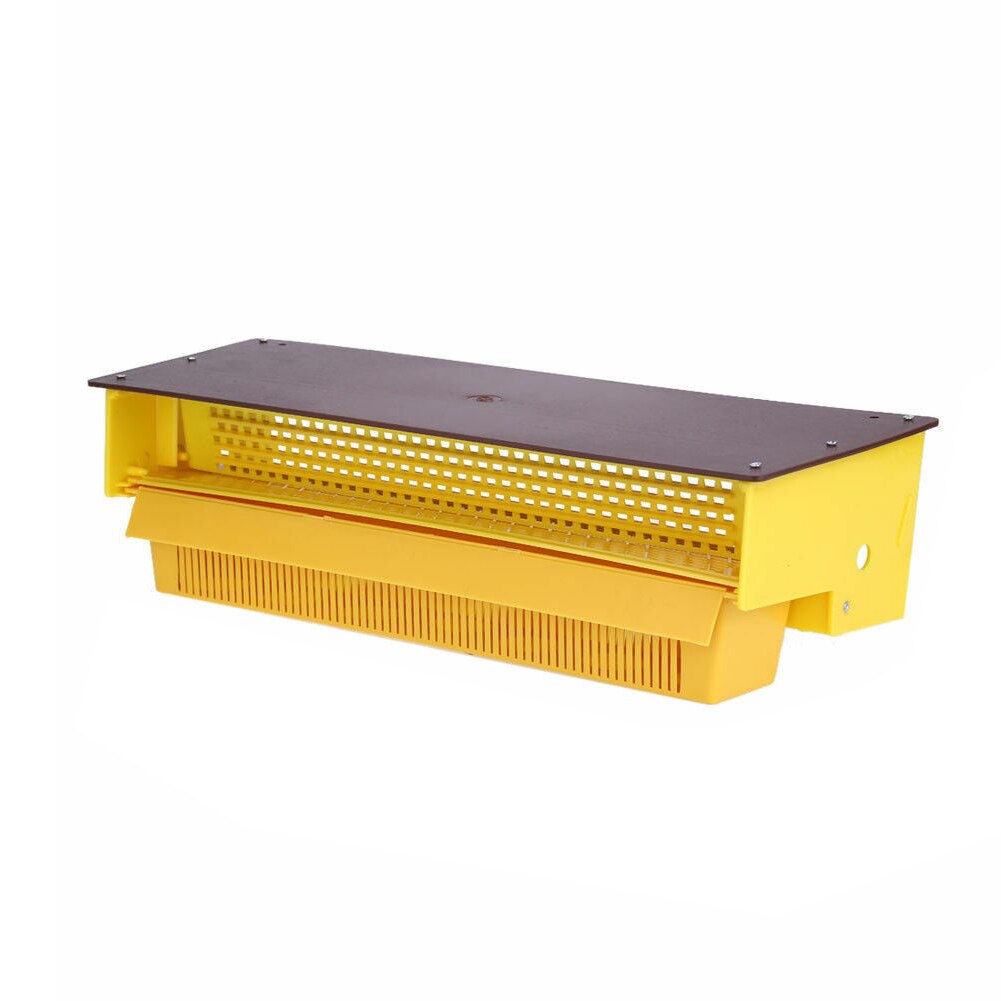 Beekeeping Plastic Pollen Trap Yellow with Removable Ventilated Pollen Tray Pollen Collector Beehive Detachable Tools