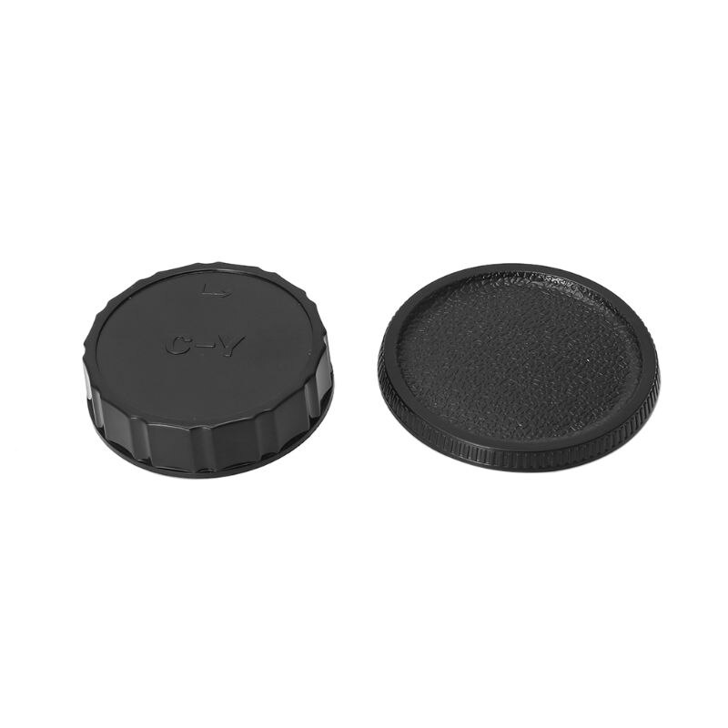 Camera Body Cover Rear Lens Cap Hood Protector Set Anti-Dust Heat-proof Accessories for Contax Yashica C/Y Mount DSLR SLR