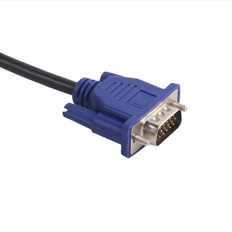 3 meter vga-kabel han til mand skærmkabel videoadapterkabel med ferritkerner til computer pc hdtv projektorskærm