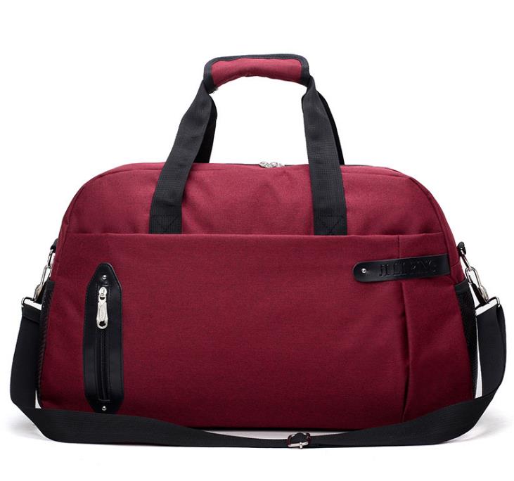toile sport formation Gym sacs femme Fitness sacs Durable multifonction voyage sac à main en plein air sport fourre-tout pour homme: Red