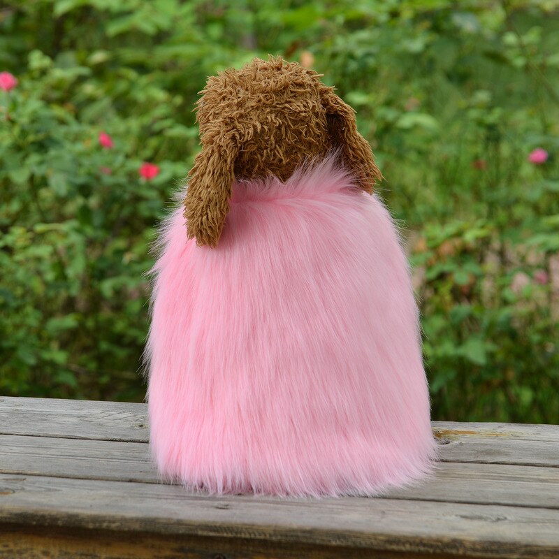 Manteau en fourrure à franges pour chien, vêtement pour animaux de compagnie,: Rose / 8-XS